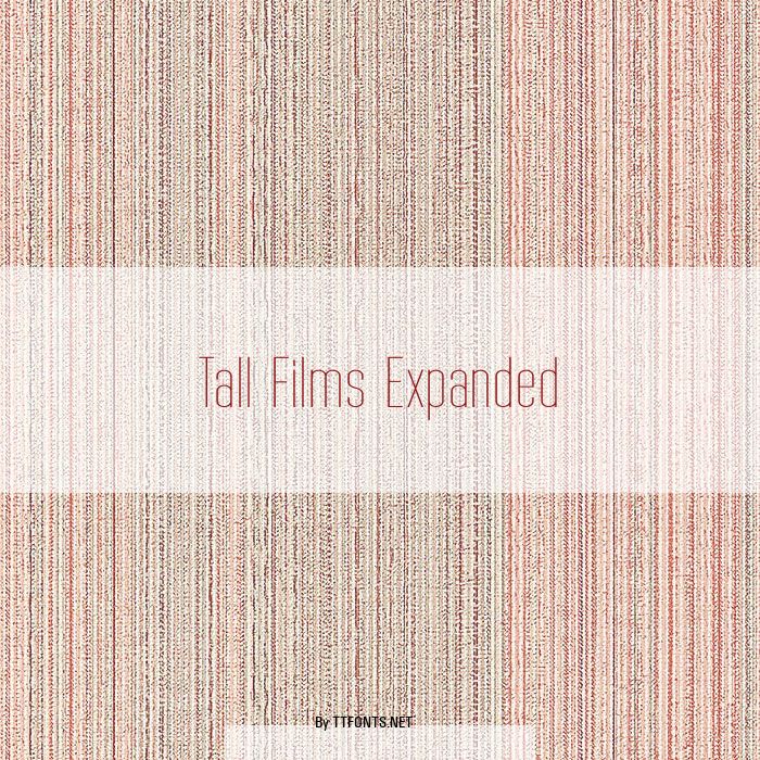 Tall Films Expanded example